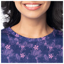 Women's Hibiscus Outline Long Sleeve Sun Protection Shirt
