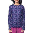 Women's Hibiscus Outline Long Sleeve Sun Protection Shirt
