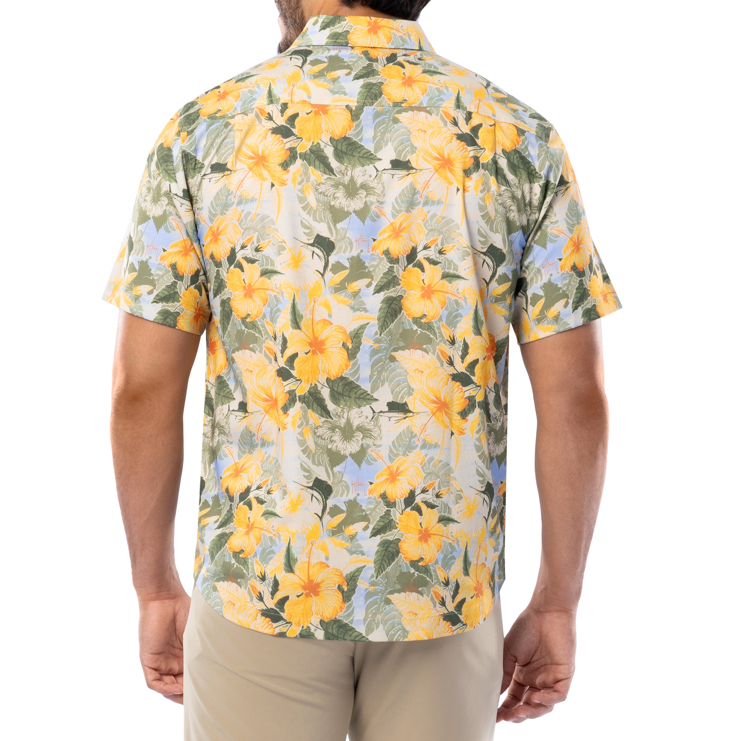 Men's Hibiscus Key Printed Resort Shirt