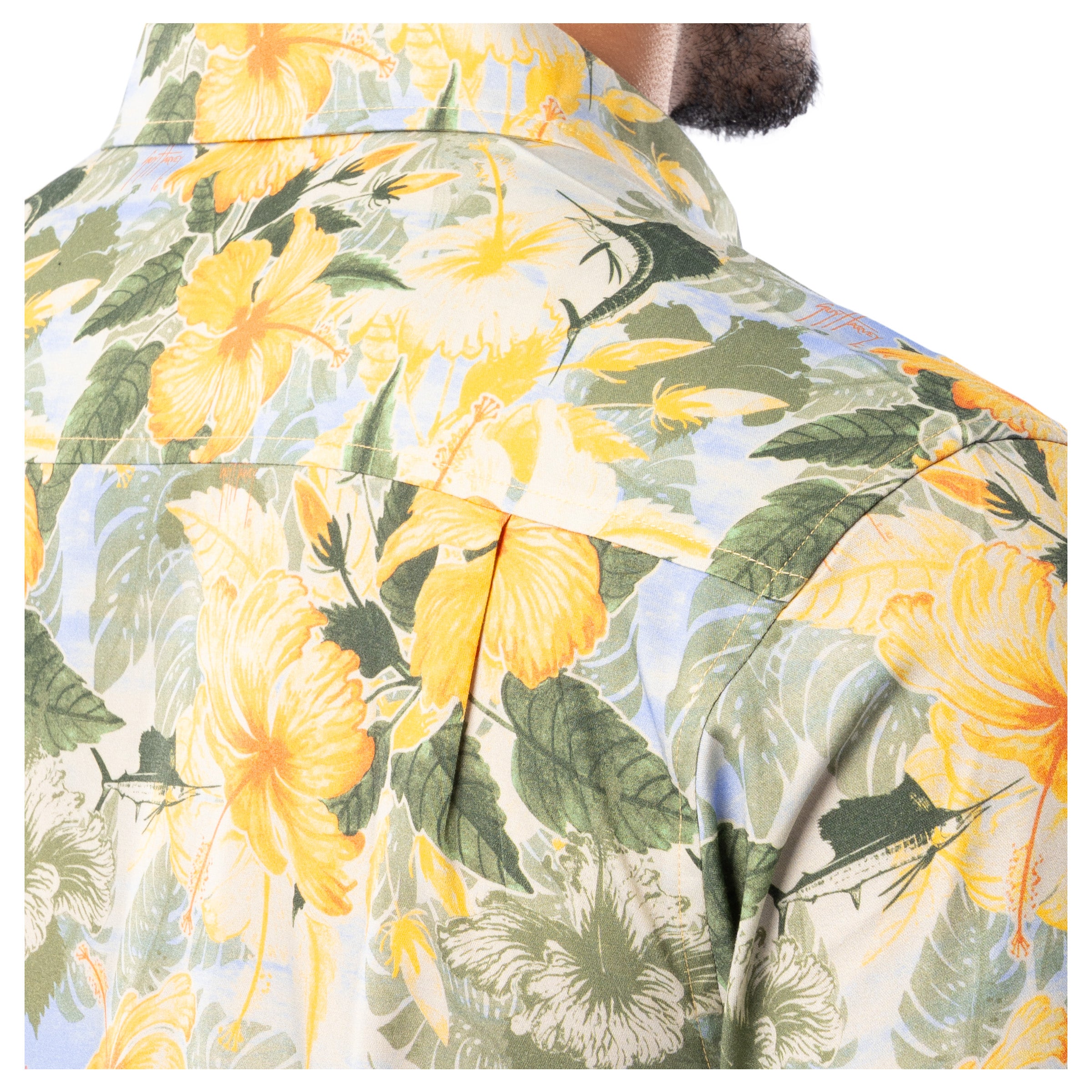 Men's Hibiscus Key Printed Resort Shirt