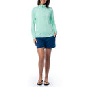 Women's Green Performance Quarter Zip
