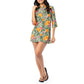 Ladies Hibiscus Garden Pop Over Dress