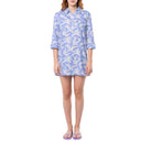 Women's Indigo Pop Over Dress