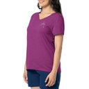Women's Floral Watercolor Relaxed V-Neck Top