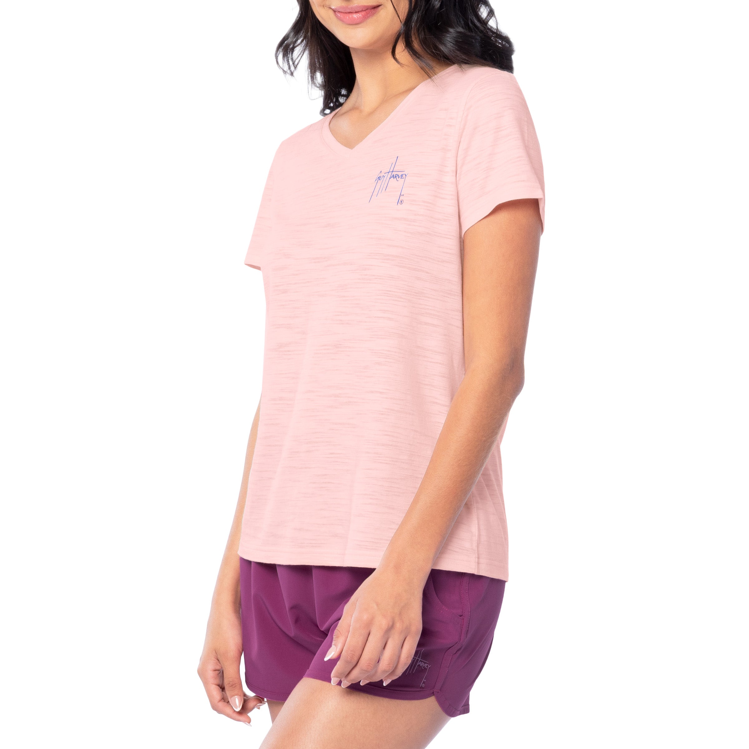 Ladies LTB Dolphin Relaxed V-Neck Top