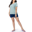 Women's Floral Bill Relaxed V-Neck Top