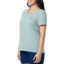 Women's Floral Bill Relaxed V-Neck Top