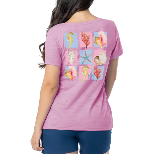 Women's Sea Species Relaxed V-Neck Top