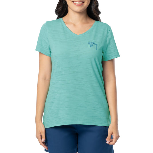 Ladies Vintage GH Relaxed V-Neck Top