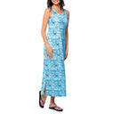 Women's Palm Stripe Maxi Dress