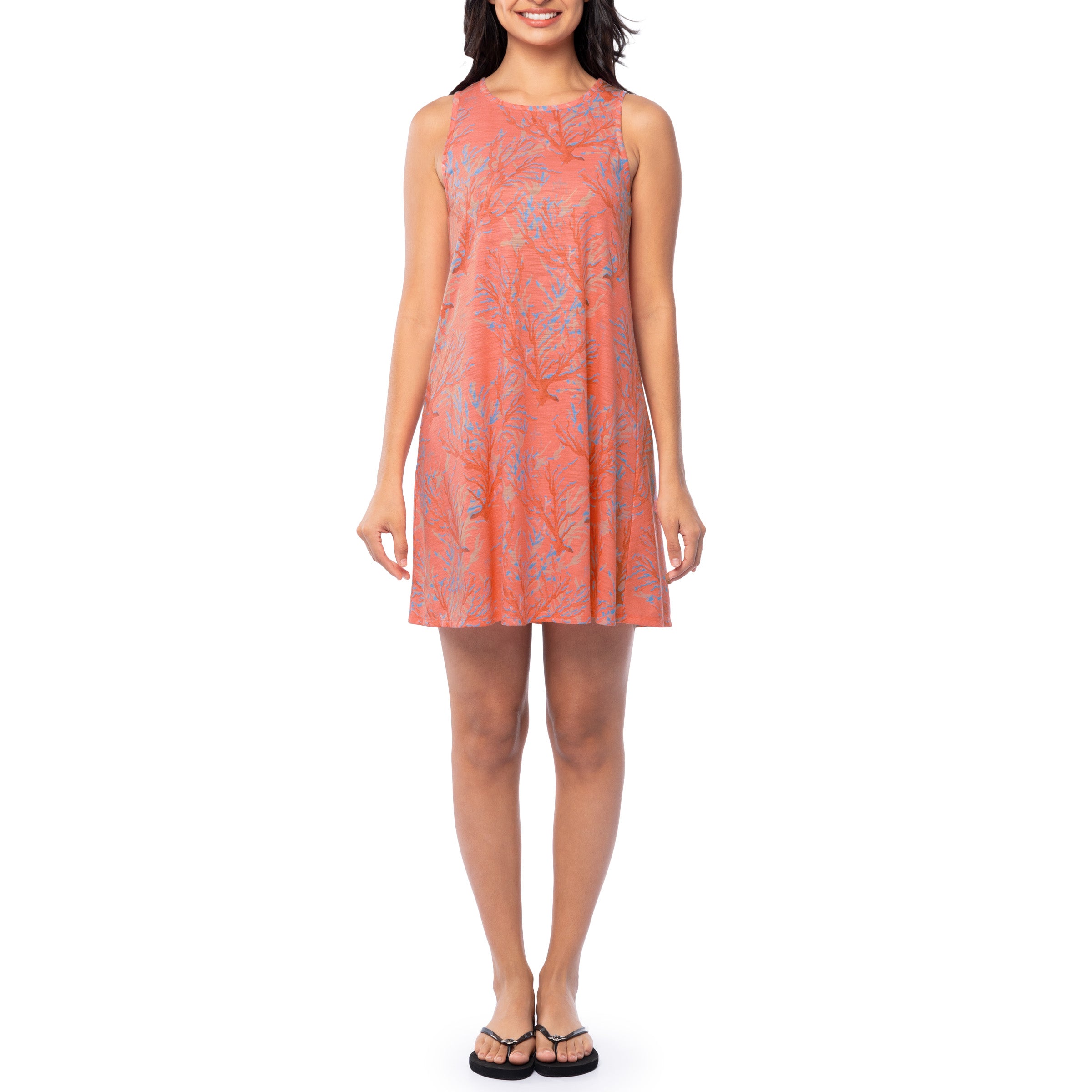 Ladies Coral City Tank Dress