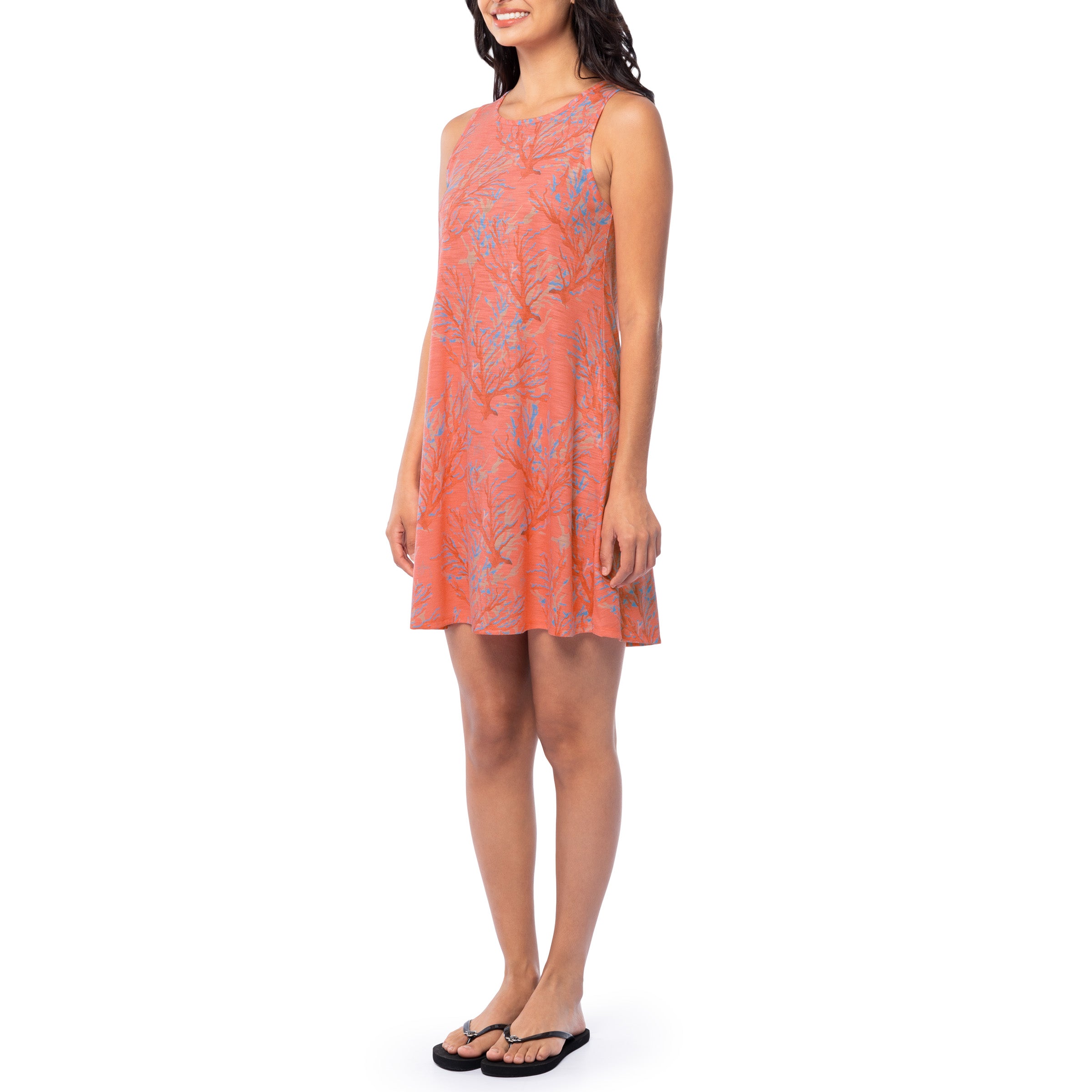 Ladies Coral City Tank Dress