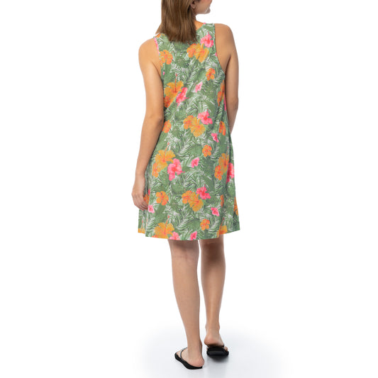 Ladies Hibiscus Tank Dress