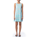 Women's Flamingo Leaves Round Hemp Tank Dress