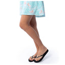 Women's Flamingo Leaves Round Hemp Tank Dress