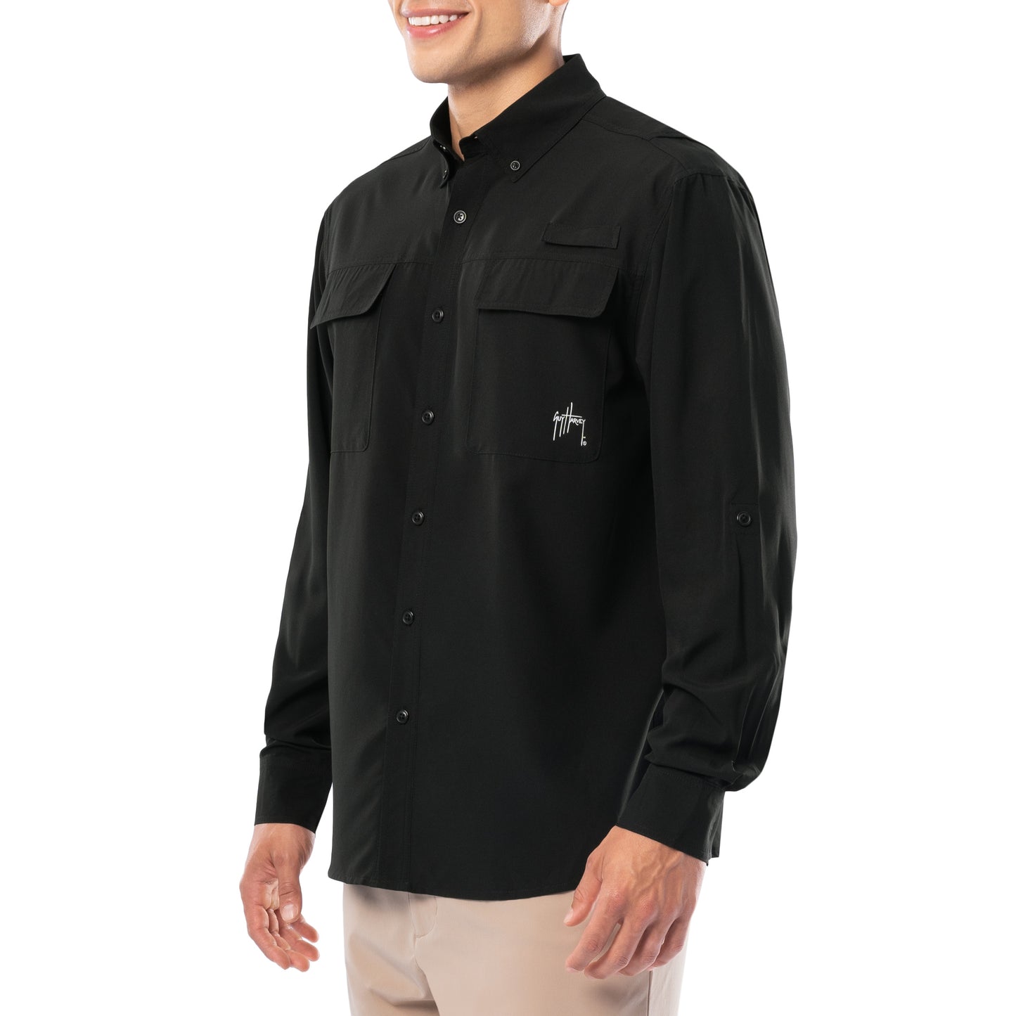 Men's Core Solid Long Sleeve Fishing Shirt