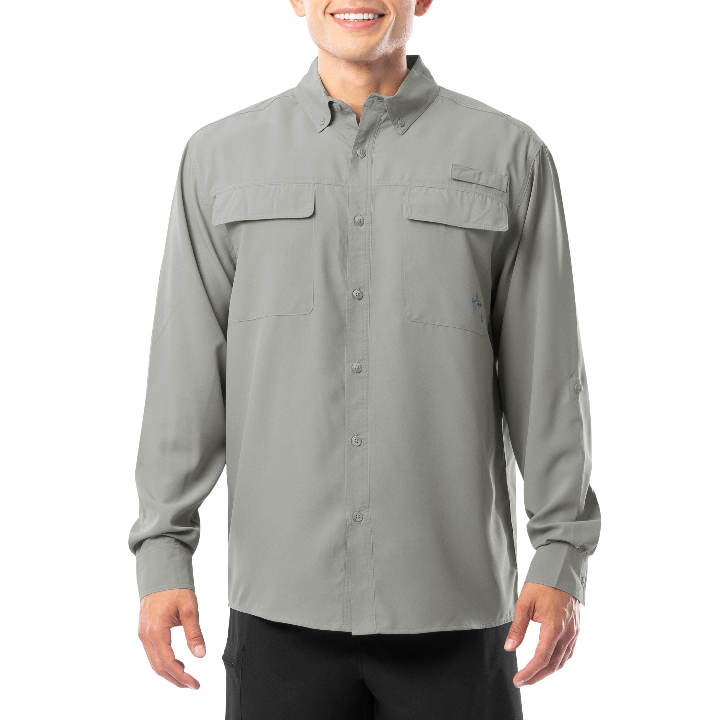 Men's Core Solid Long Sleeve Fishing Shirt