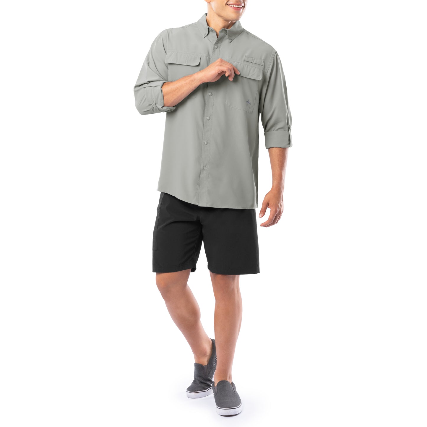 Men's Core Solid Long Sleeve Fishing Shirt