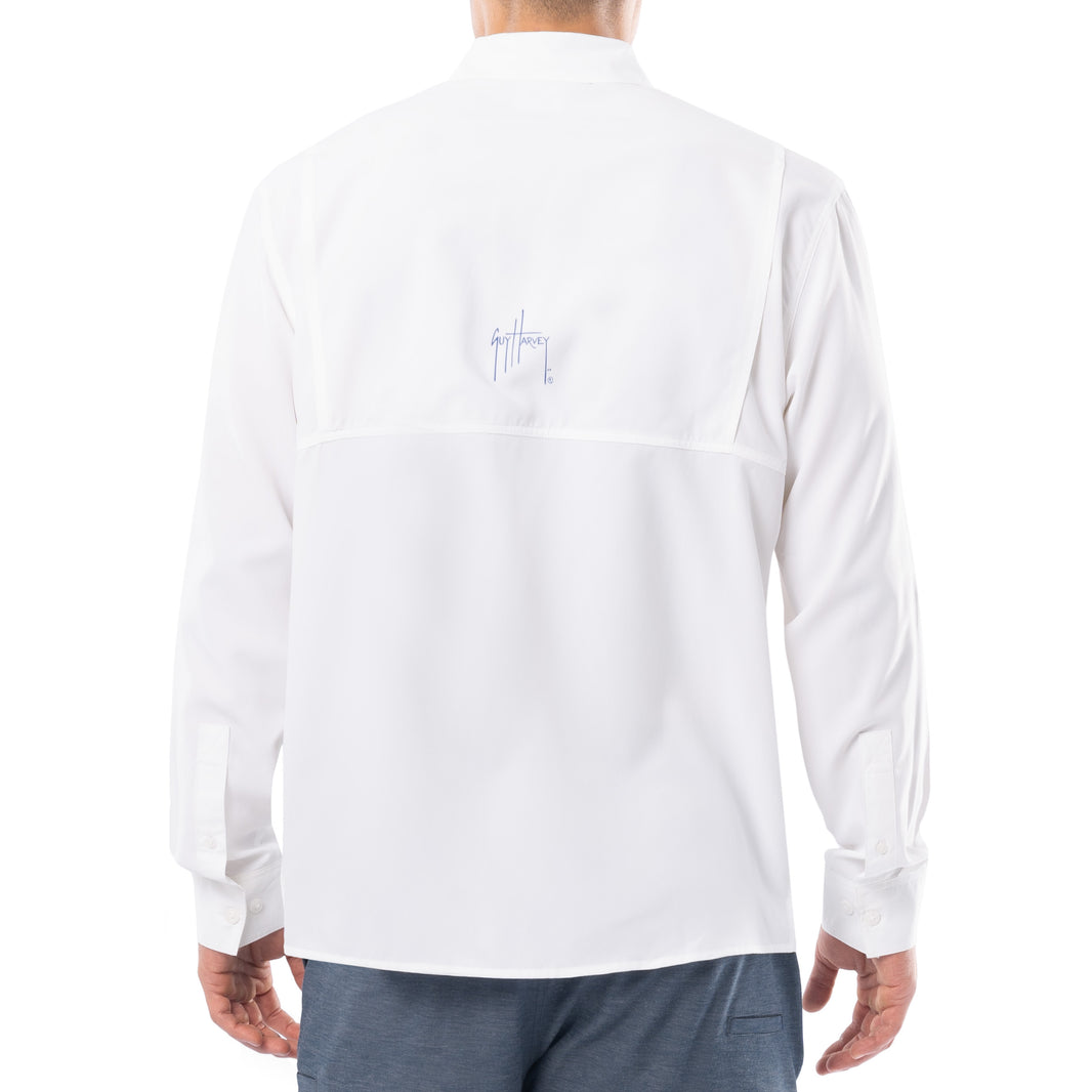 Swordfish Guy Harvey Camiseta Blanca Para Hombre Azul Marlin Talla S A
