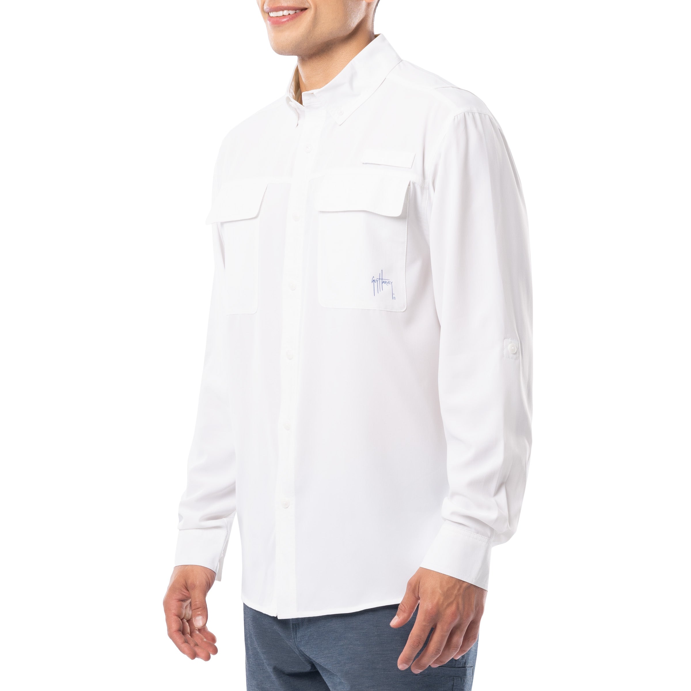 Men's Core Solid Long Sleeve Fishing Shirt