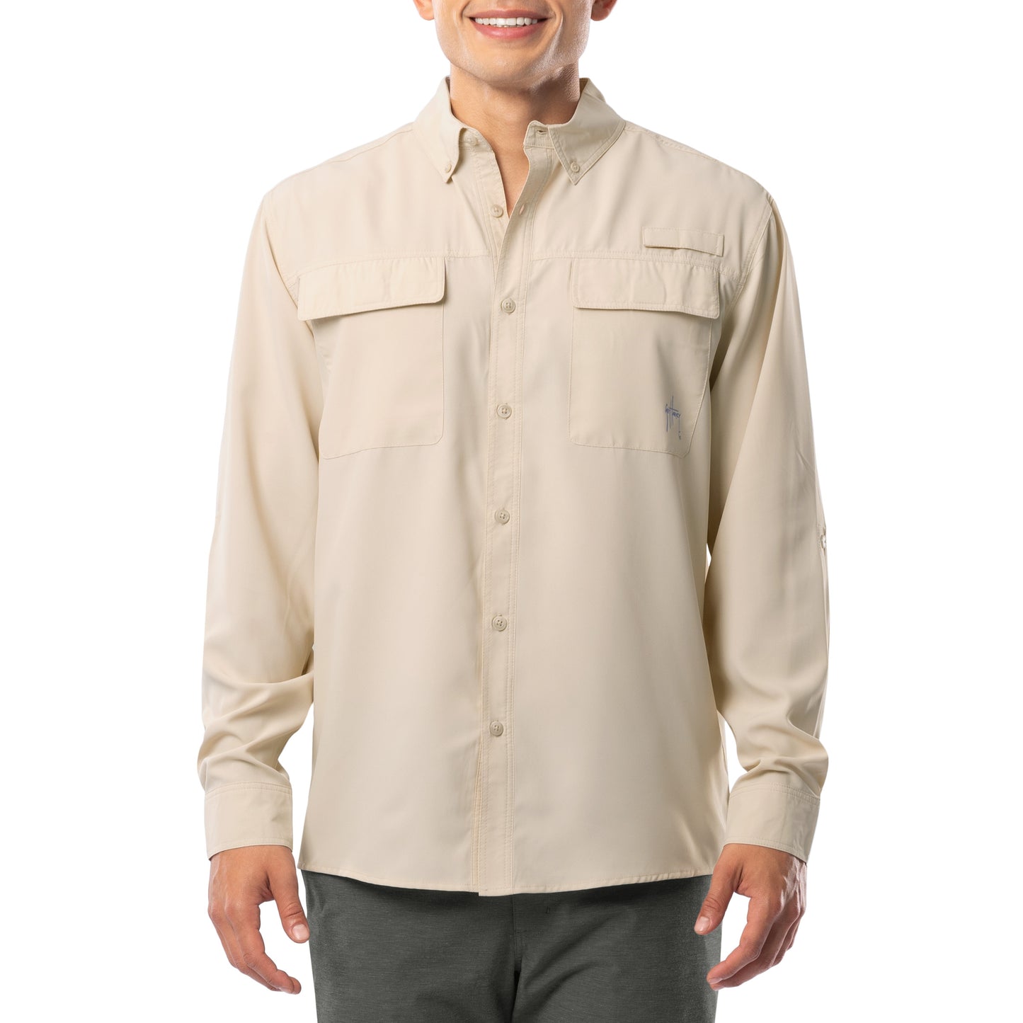 Men's Core Solid Long Sleeve Fishing Shirt