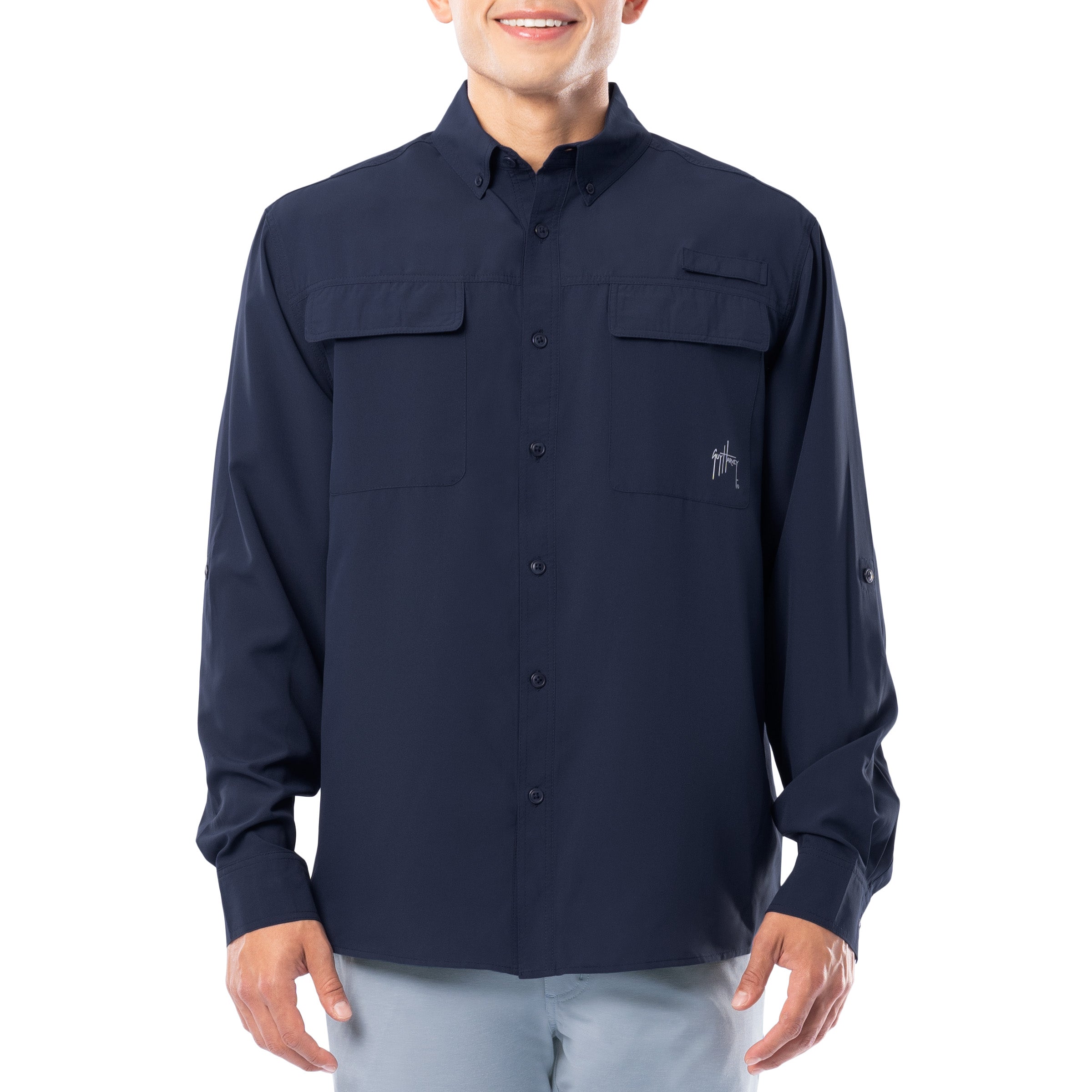 Men's Core Solid Long Sleeve Fishing Shirt