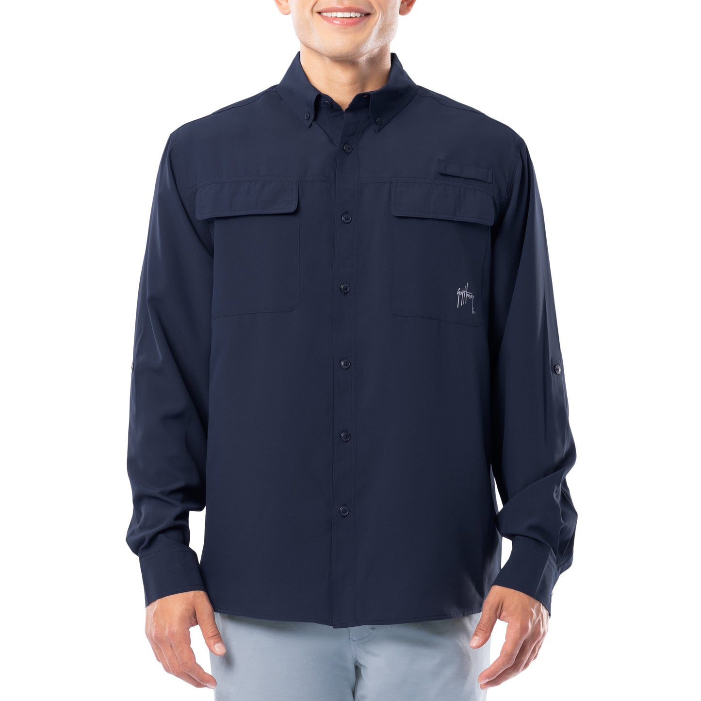 Men's Core Solid Long Sleeve Fishing Shirt