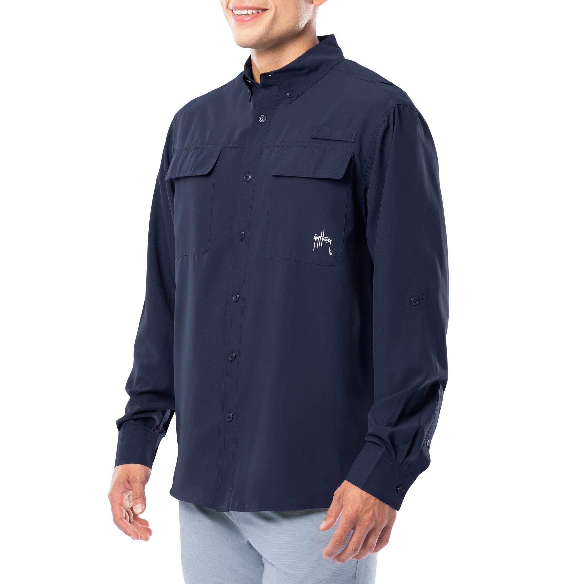 Men's Core Solid Long Sleeve Fishing Shirt