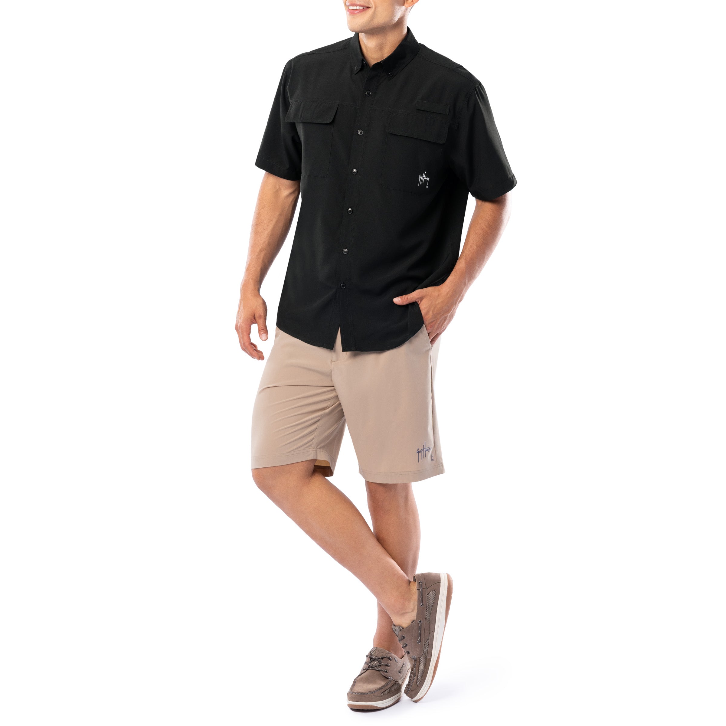 Men's Core Solid Short Sleeve Fishing Shirt