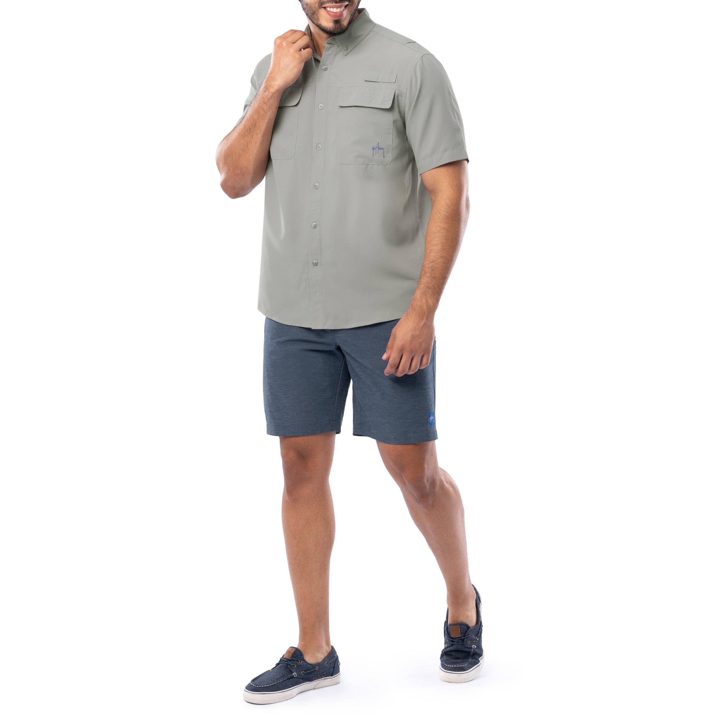 Men's Core Solid Short Sleeve Fishing Shirt