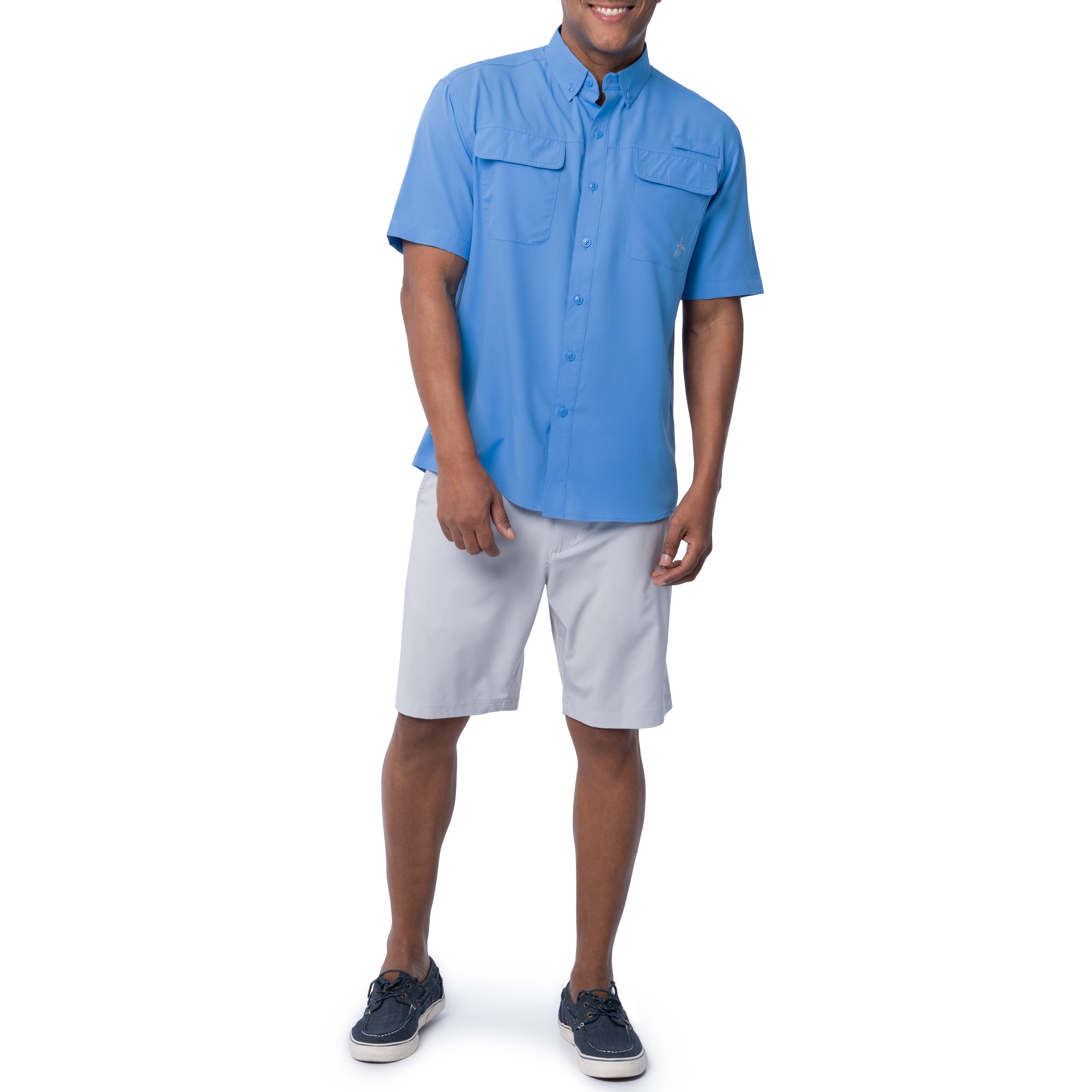 Men's Core Solid Short Sleeve Fishing Shirt