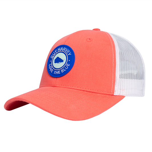 Guy Harvey Men's Chambray Trucker Hat, Caviar/Fishy Camo, One Size :  : Clothing, Shoes & Accessories