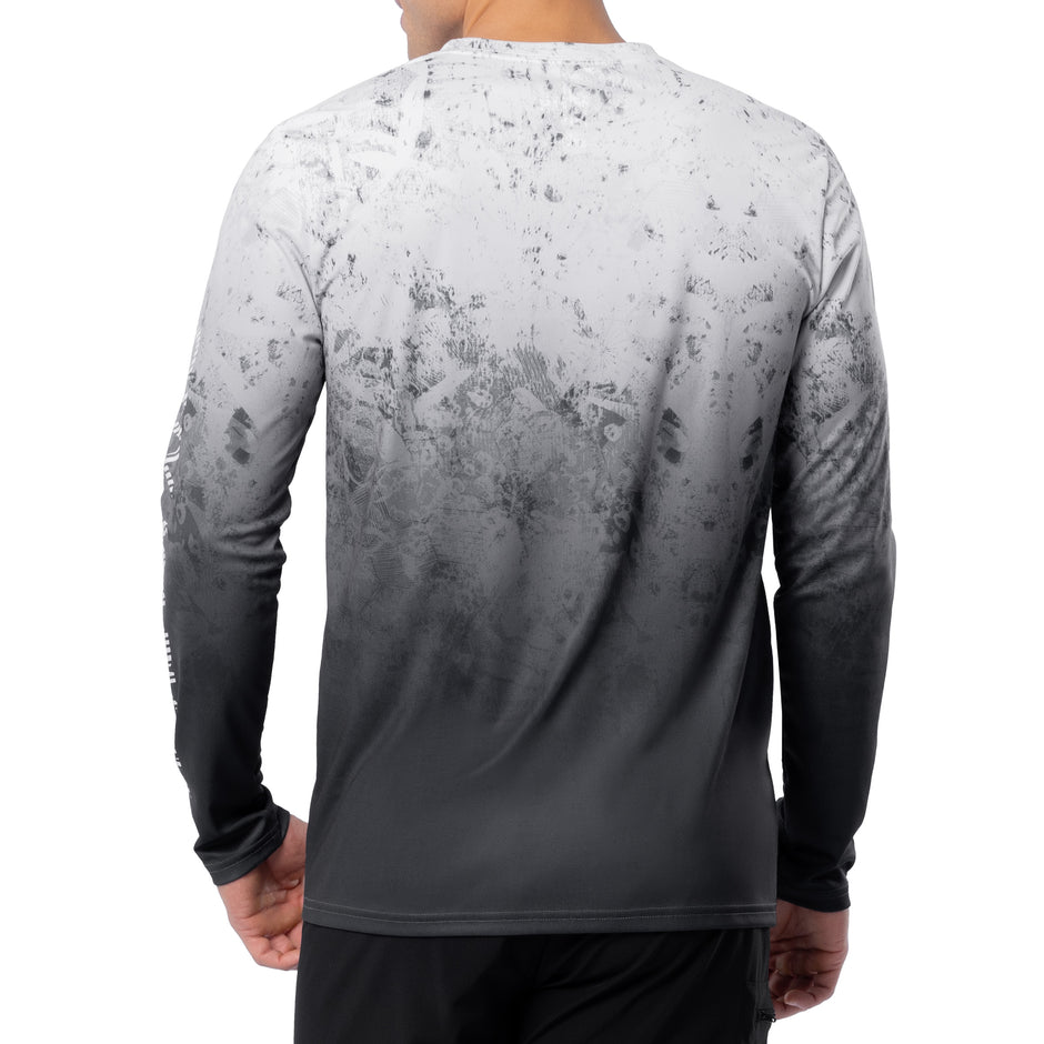 T-shirt De Pêche Homme Guy Harvey Fish Camo - Manches 3/4 - Taille M - Redfish