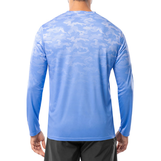 Men's Glass Camo Long Sleeve Performance Shirt