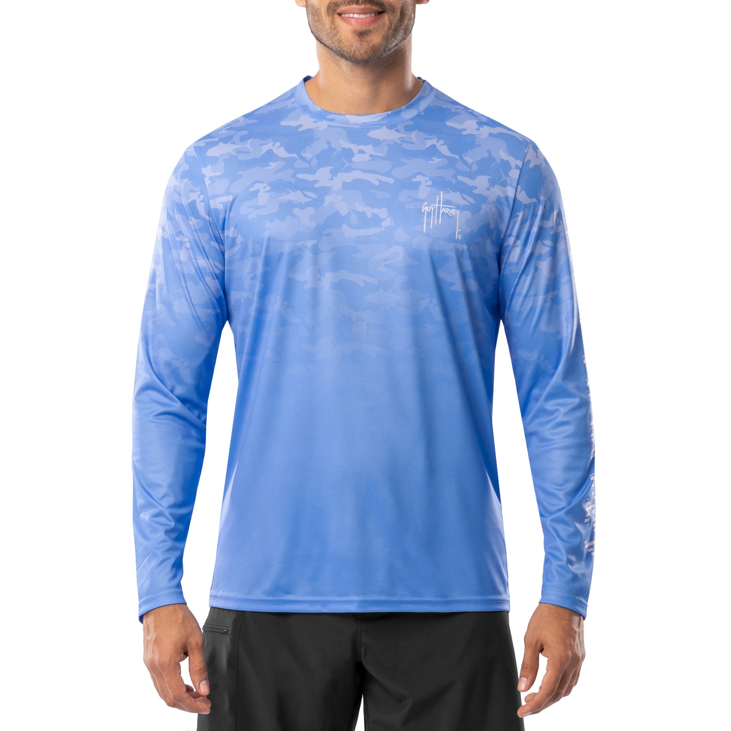 Men's Glass Camo Long Sleeve Performance Shirt