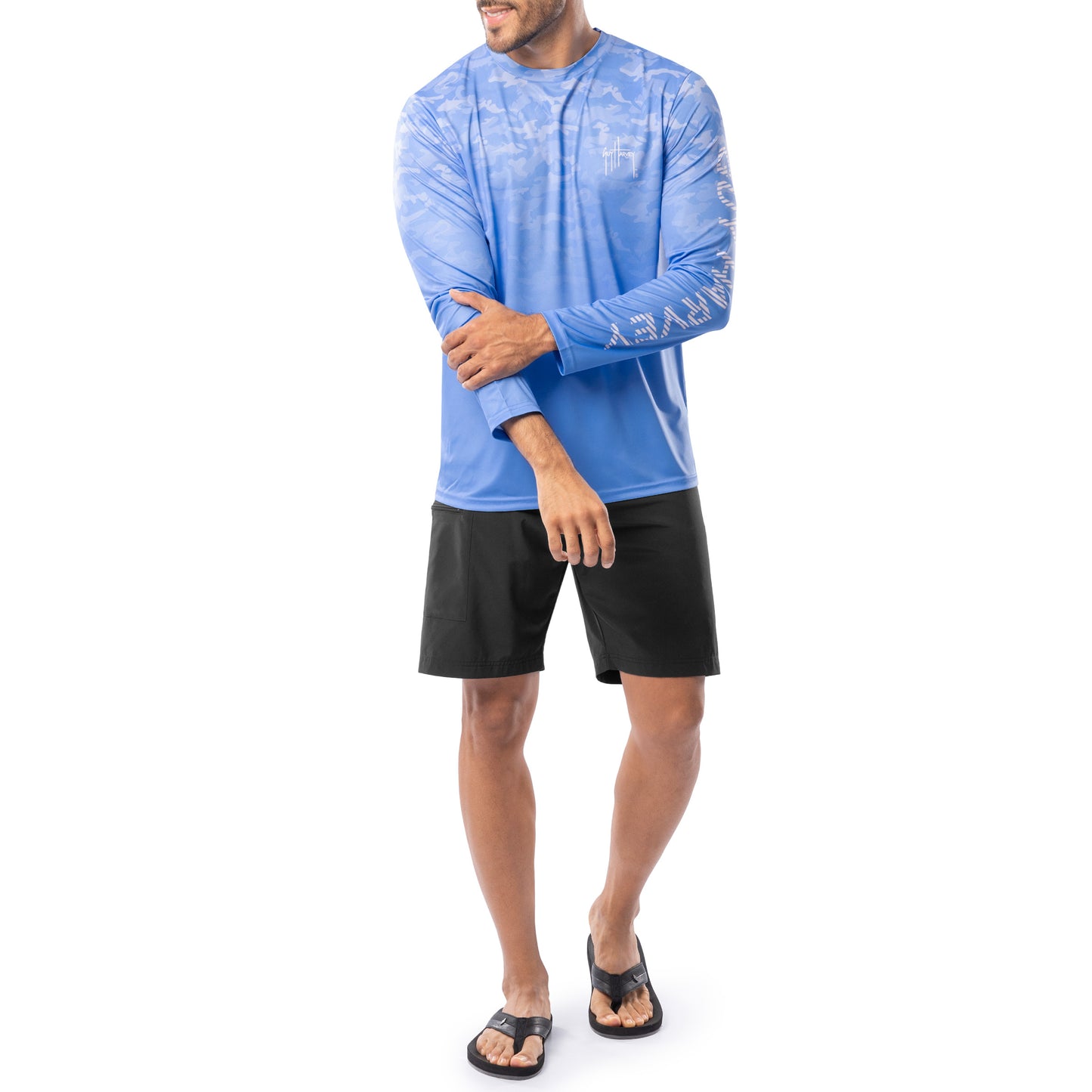 Men's Glass Camo Long Sleeve Performance Shirt
