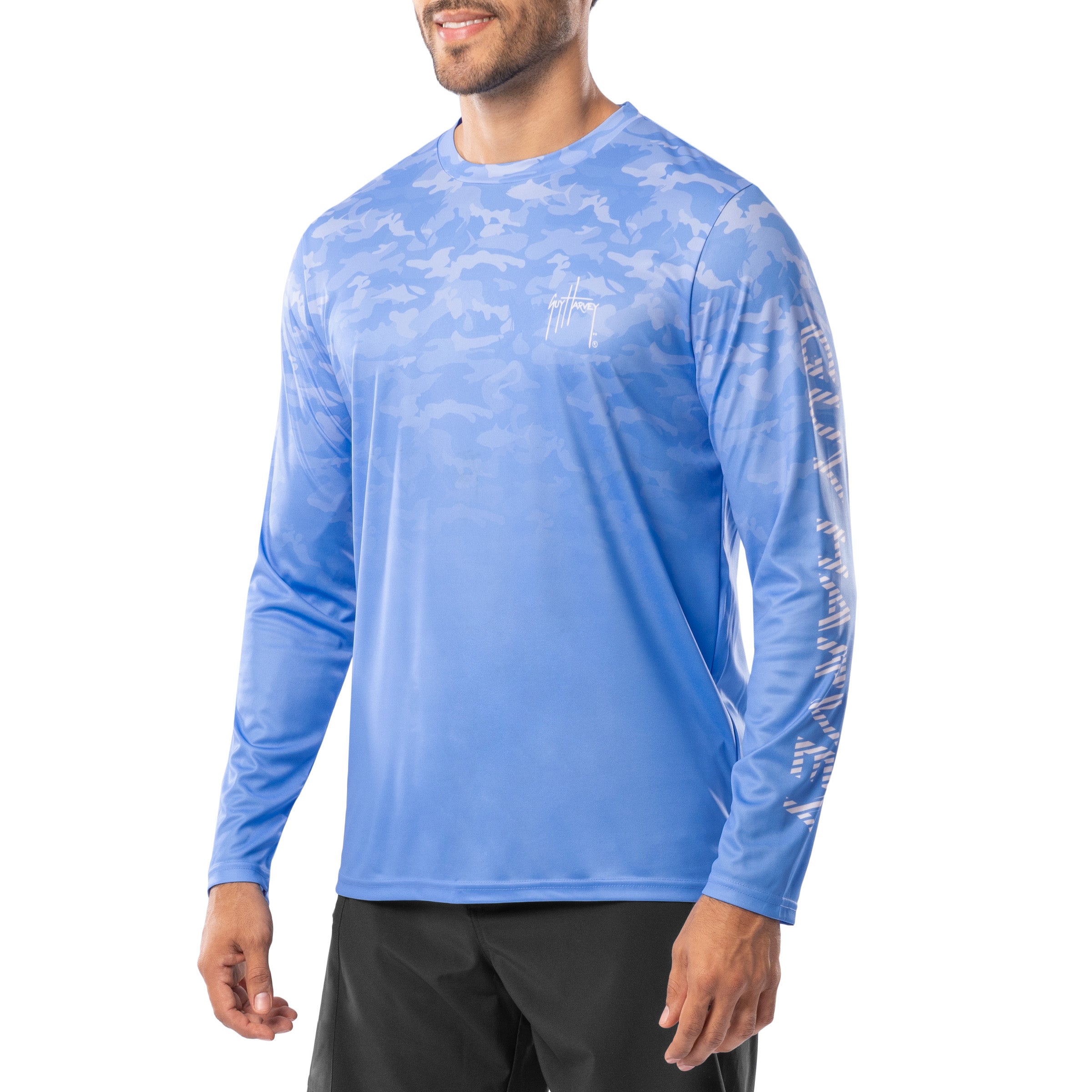 Men's Glass Camo Long Sleeve Performance Shirt