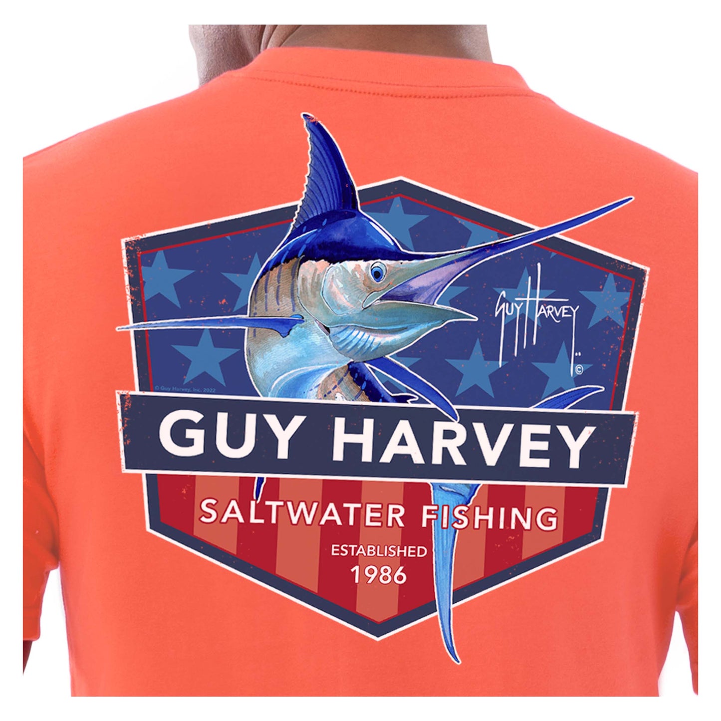 Men's American Marlin Short Sleeve T-Shirt View 3