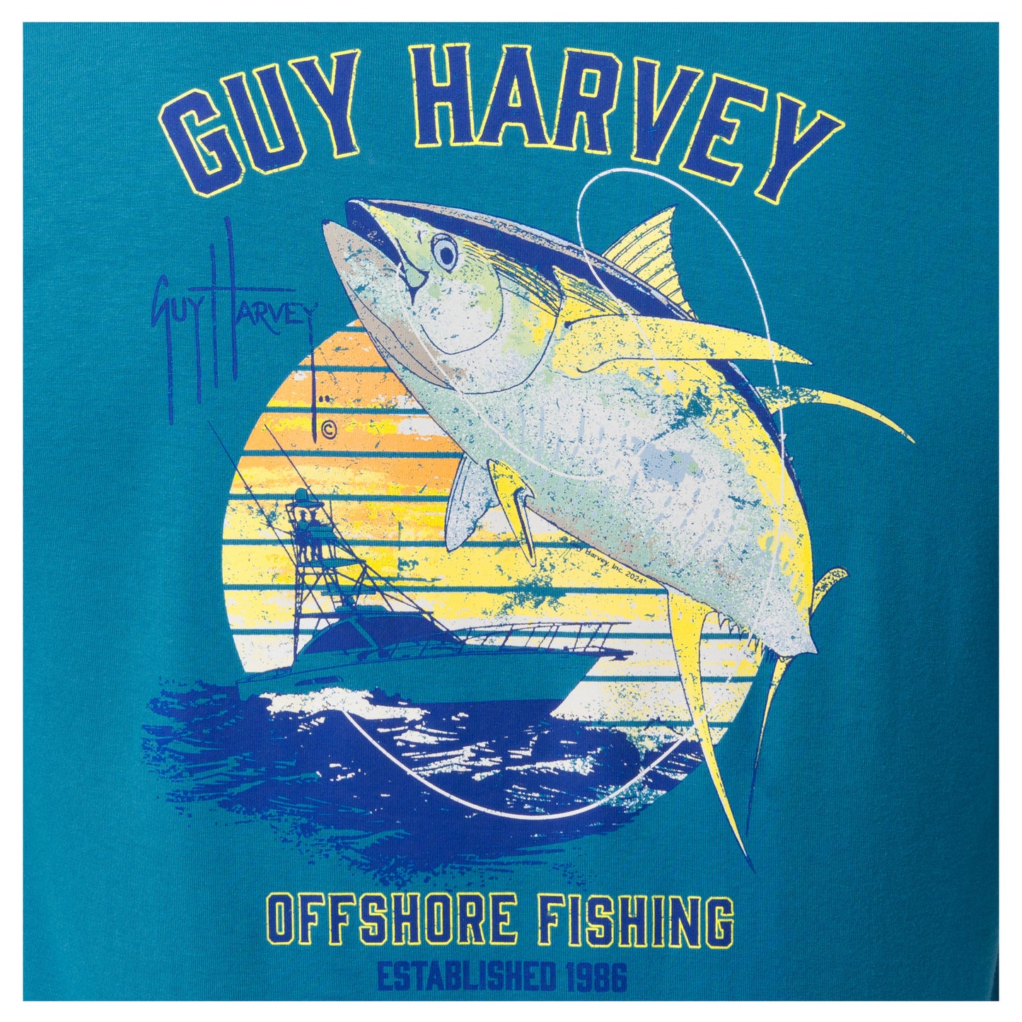 Men's Offshore Yellowfin Short Sleeve T-Shirt – Guy Harvey