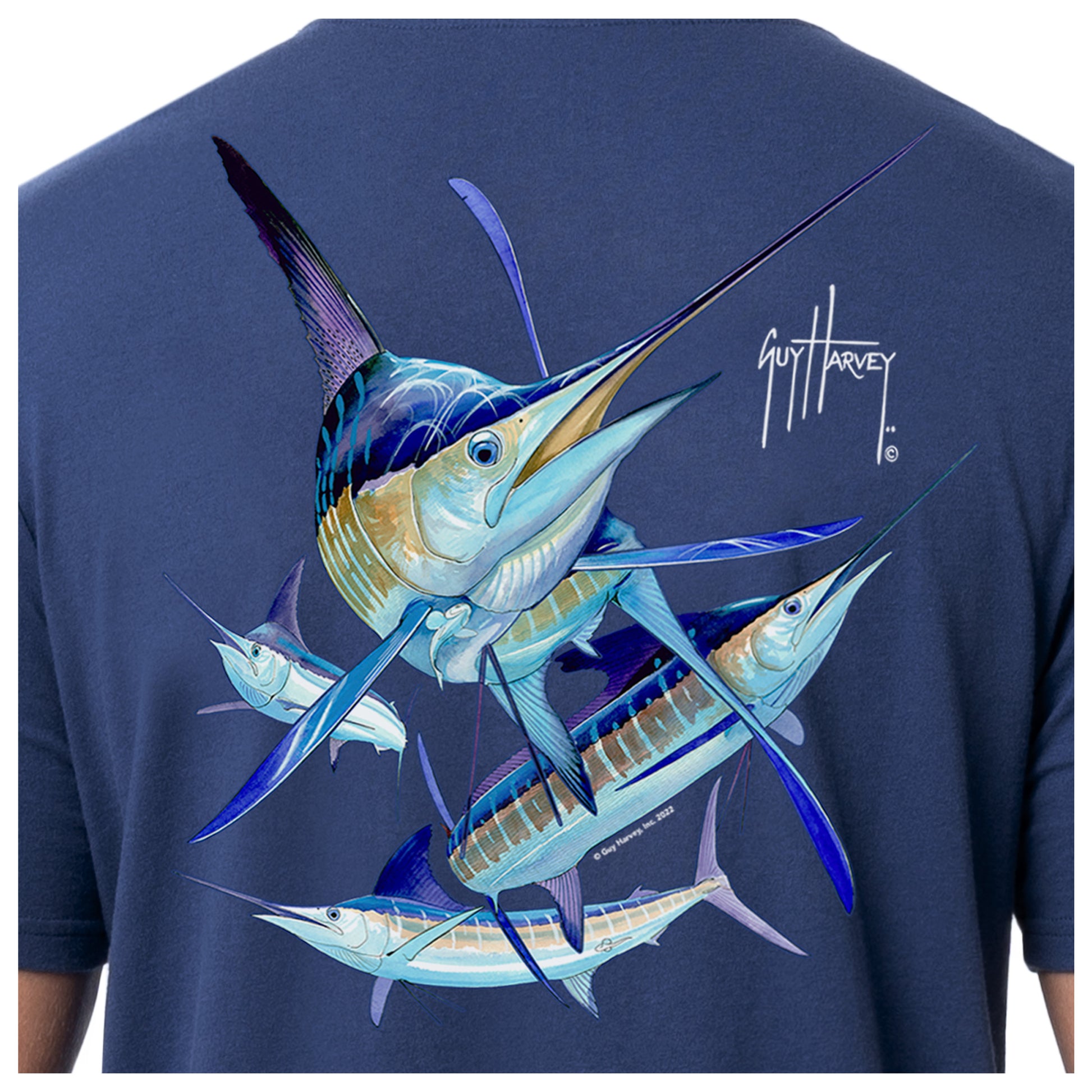 Guy Harvey Men's Freshwater Fish Collection Short Sleeve T-Shirt, Turkish  Tile/Tarpon Coast, Small