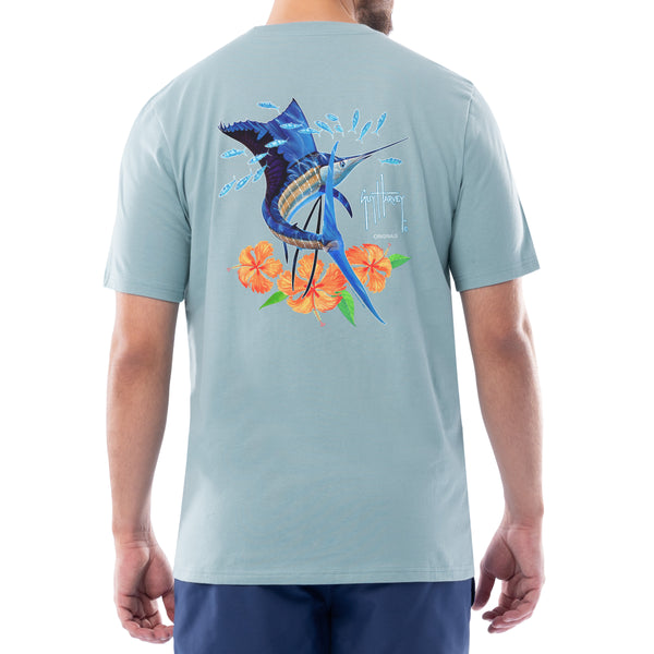 Vintage 90s Guy Harvey Marlin Fish Pocket T-Shirt Double Sided Vintage 90s Guy Harvey Marlin Fish Pocket T-Shirt Double Sided