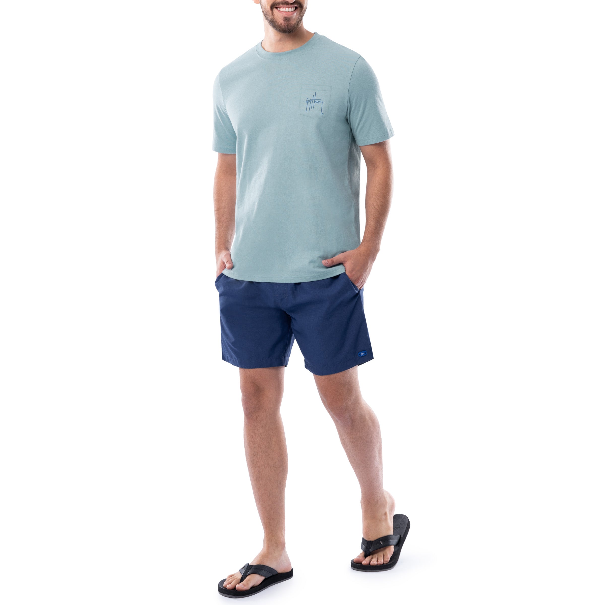 Men's Sunset Paradise Pocket T-Shirt