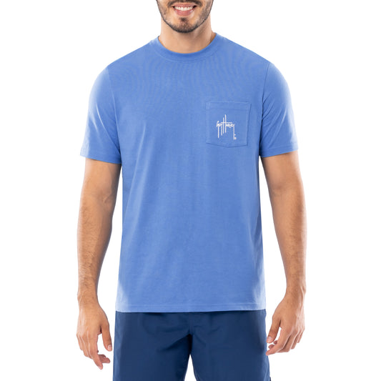 Men's Floral Sail Short Sleeve Pocket T-Shirt