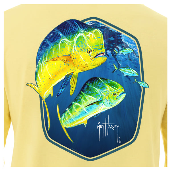 LOCAL BOY Mahi Flag Heather Long Sleeve Performance Shirt