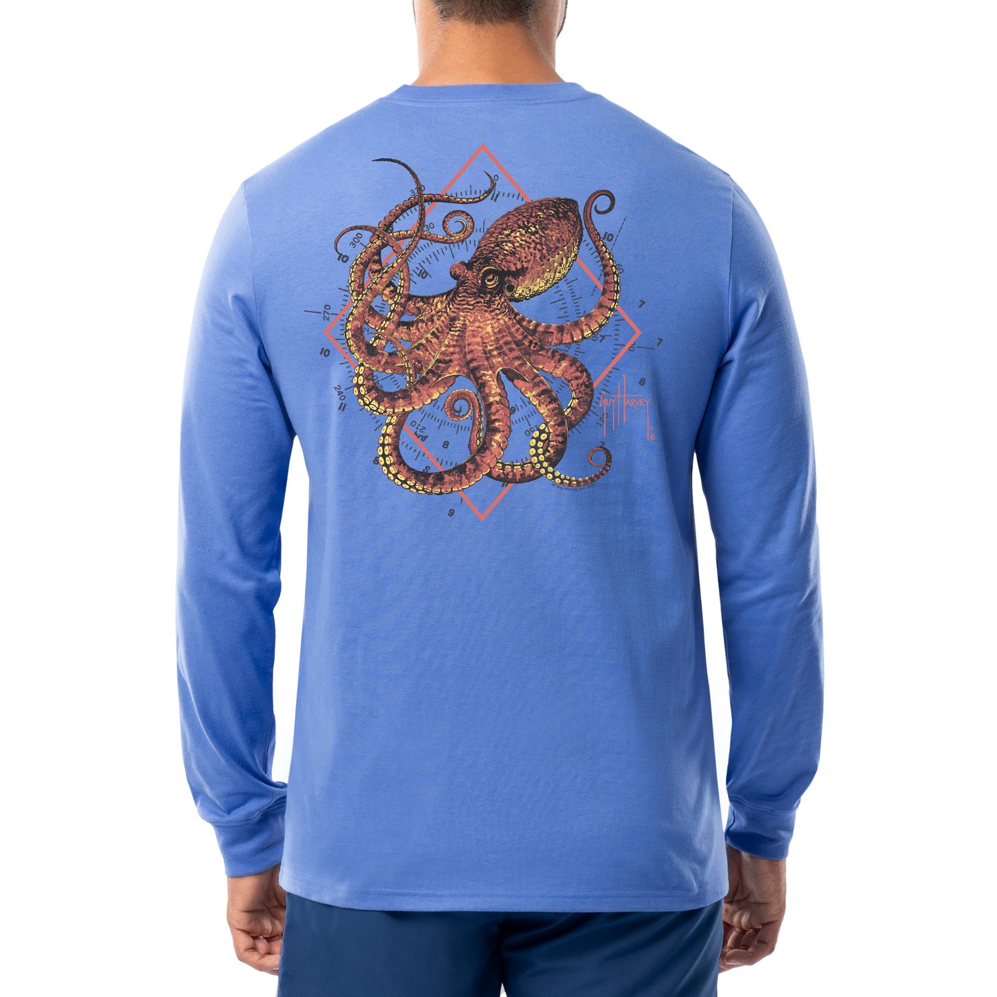 Chemise de pêche homme Guy Harvey 2XL XXL corail manches Chemise de pêche homme Guy Harvey 2XL XXL corail manches