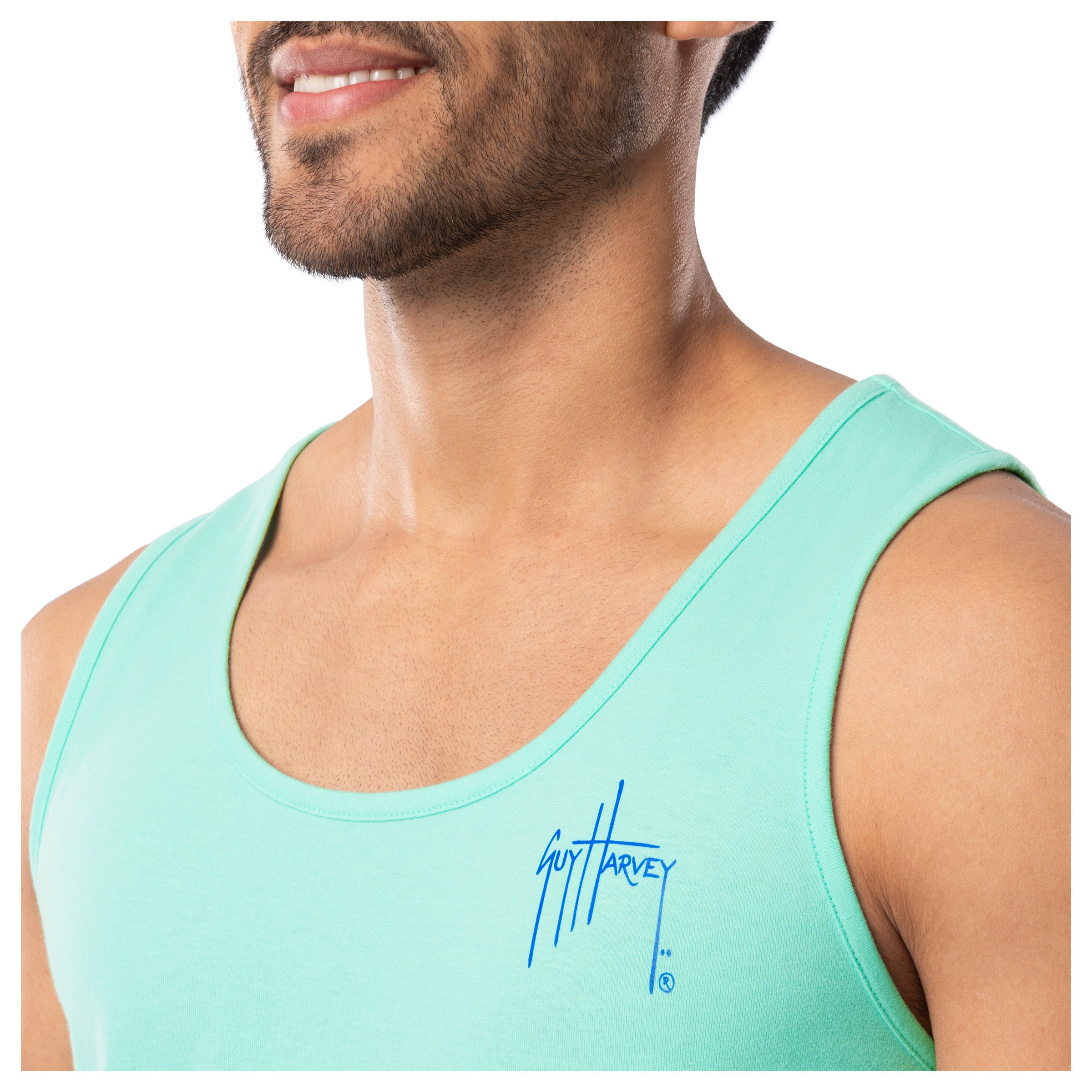 Men's Marlin Stencil Tank Top