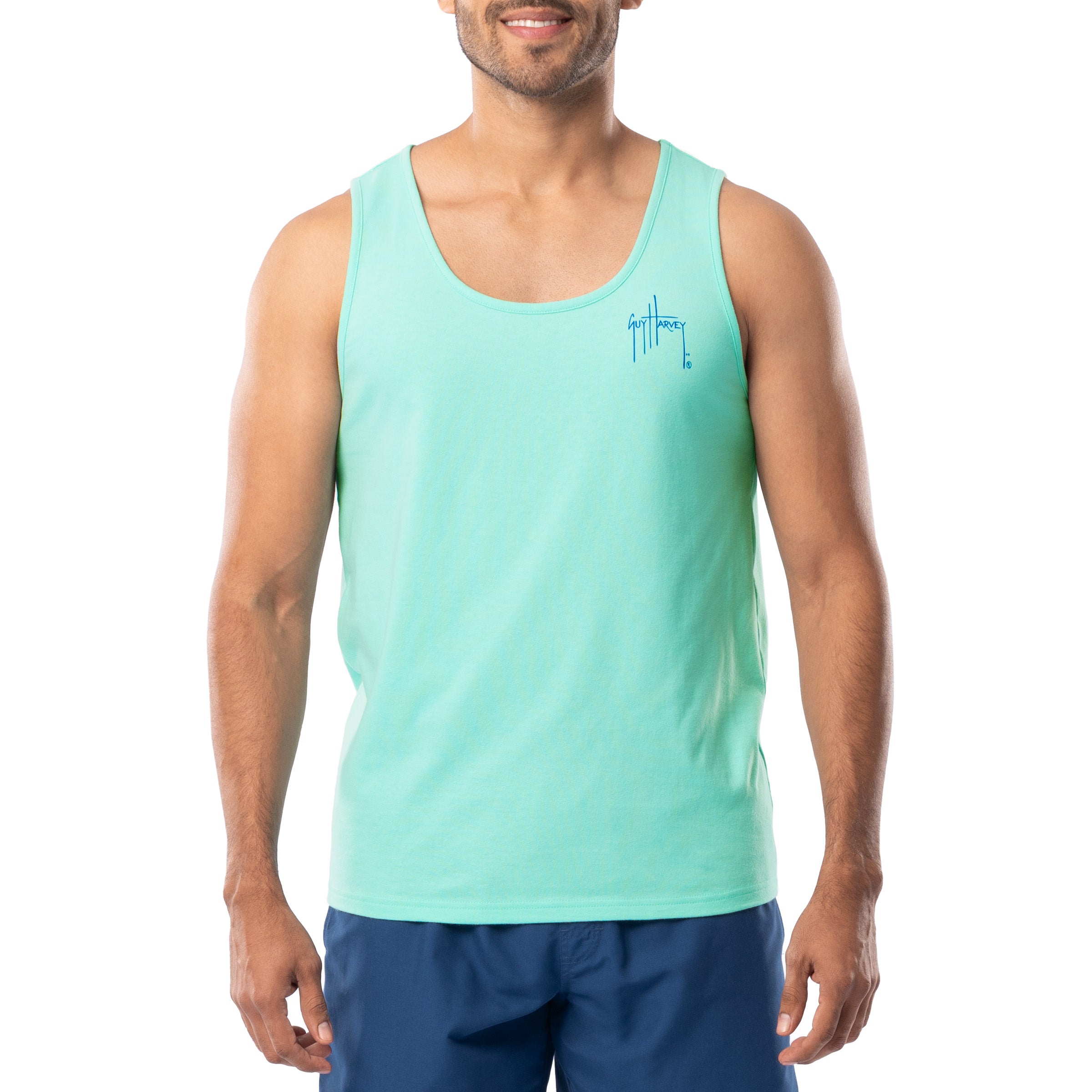 Men's Marlin Stencil Tank Top