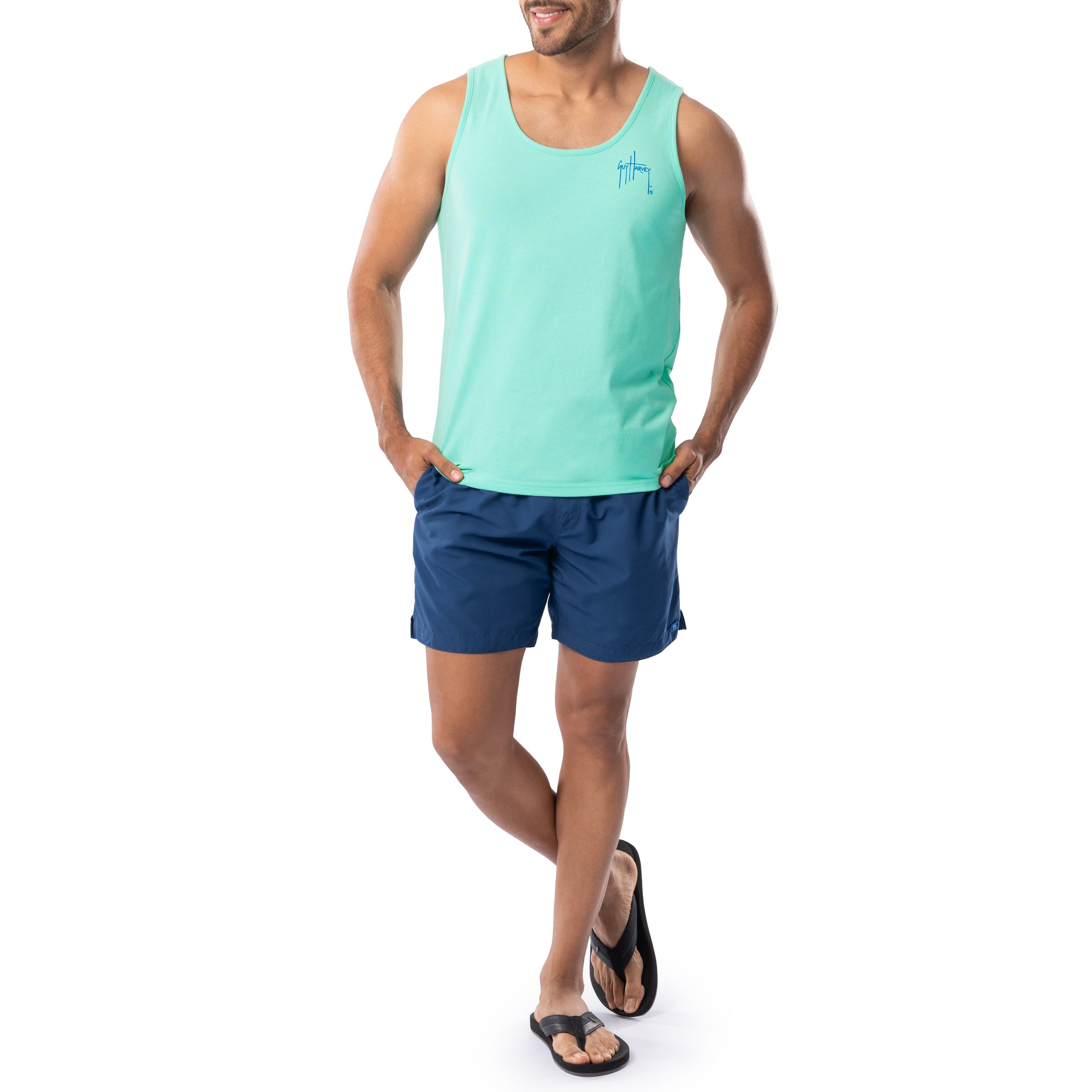 Men's Marlin Stencil Tank Top