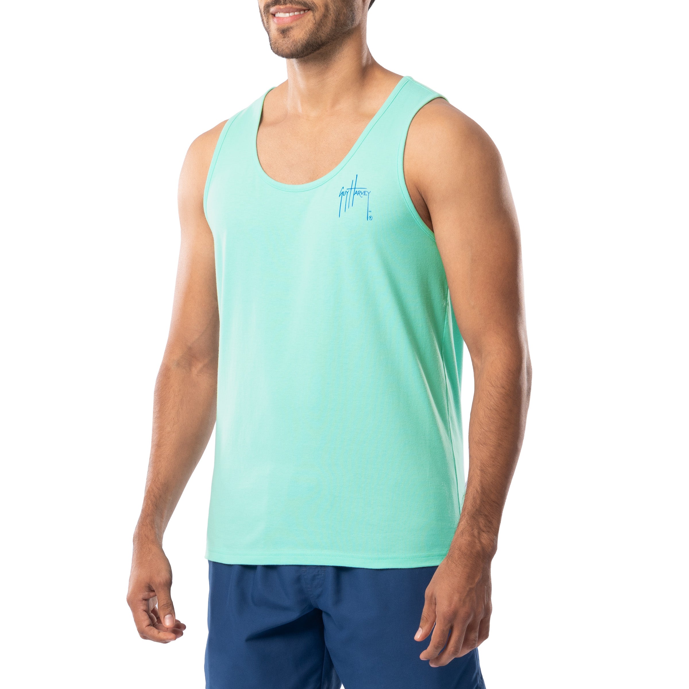 Men's Marlin Stencil Tank Top