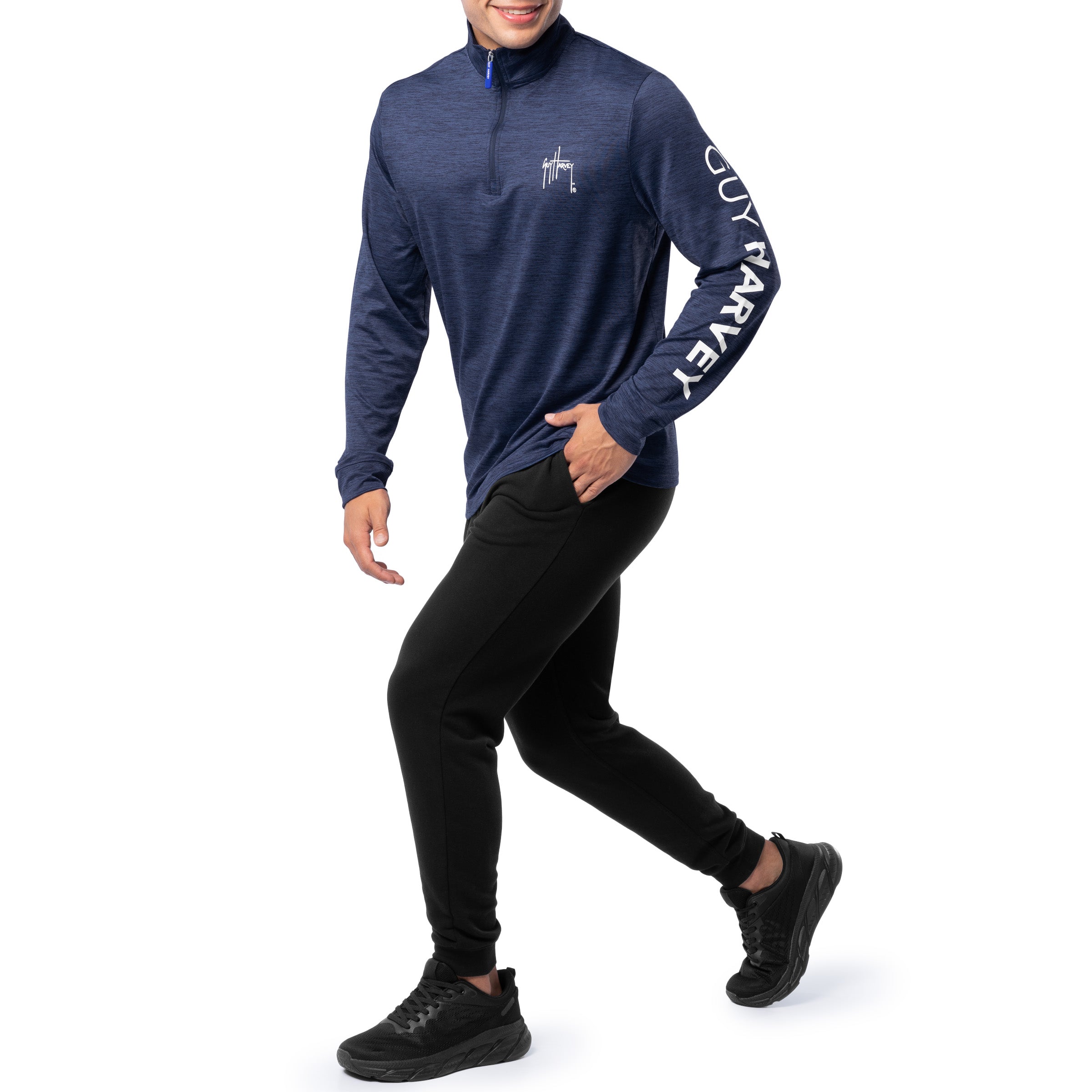 Men's Navy Lightweight Quarter Zip